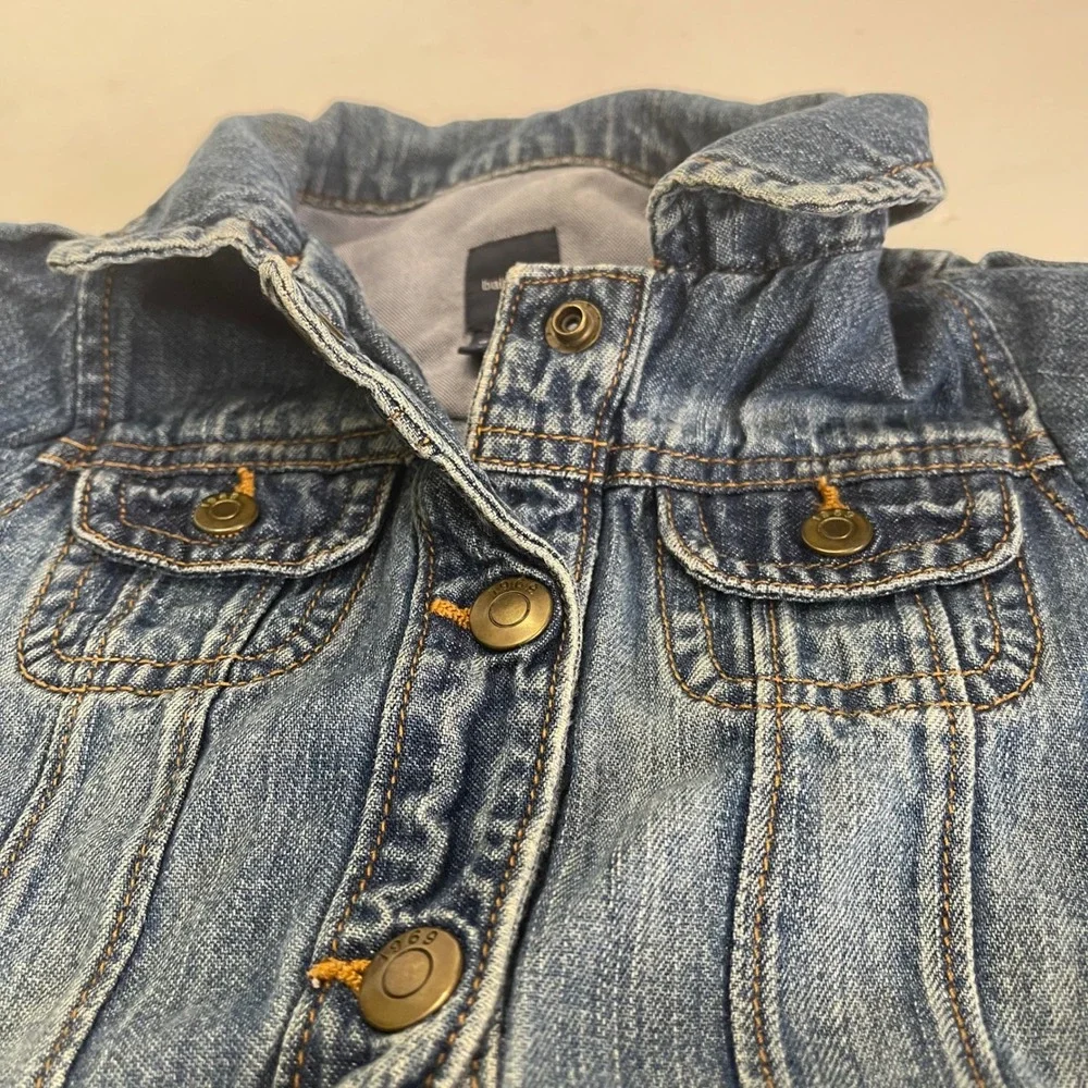 BabyGap 1969 Denim Jacket Medium Wash Blue Cotton Trucker 18-24 Months Snap